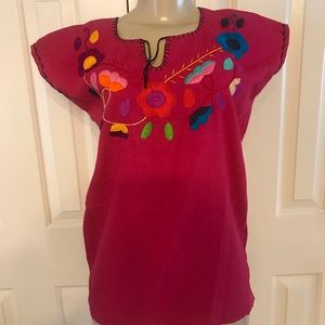 EMBROIDERED MEXICAN BLOUSE